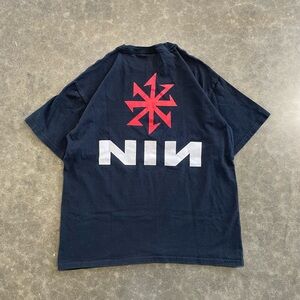 Vintage Nine Inch Nails Dissonance Pinwheel Logo T Shirt Size Large
